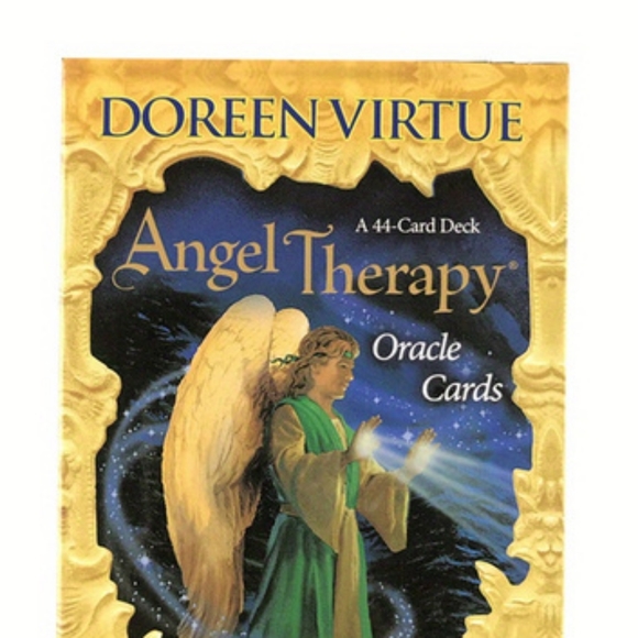 Cartes De Tarot Oracle Angel Therapy – 44 Cartes Avec Sac En Velours – Jeu De Voyance Et Méditation – Anglais